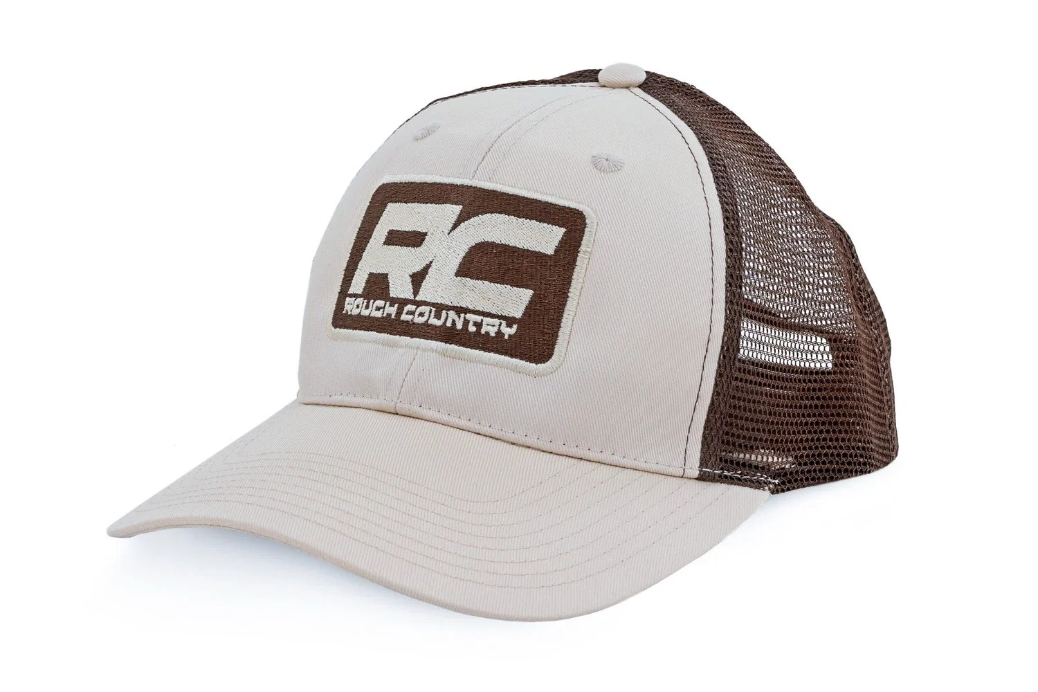 Rough Country Hat - Brown Mesh - Rough Country Patch - Khaki -MC6901 - 84129